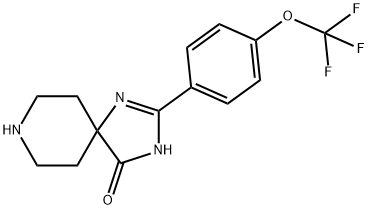 2-[4-(TRIFLUOROMETHOXY)PHENYL]-1,3,8-TRIAZASPIRO[4.5]DEC-1-EN-4-ONE/PD-6, 1253924-71-8, 结构式