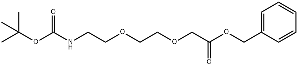 3,6,11-Trioxa-9-azatridecanoic acid, 12,12-dimethyl-10-oxo-, phenylmethyl ester 化学構造式