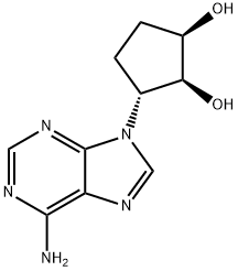 9-(2',3'-dihydroxycyclopentan-1'-yl)adenine Structure