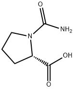 Proline, 1-(aminocarbonyl)- (9CI) Structure
