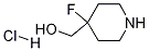 (4-fluoropiperidin-4-yl)Methanol hydrochloride Structure