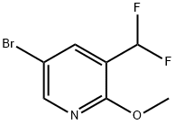 2-甲氧基-3-(二氟甲基)-5-溴吡啶,1254123-51-7,结构式