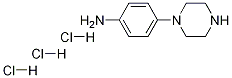 4-哌嗪基苯胺三盐酸盐, 125421-99-0, 结构式