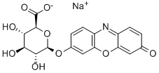 3-PHENOXAZONE 7-[BETA-D-GLUCURONIDE] SODIUM SALT 化学構造式