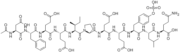 ACETYL-HIRUDIN (55-65) (SULFATED) Struktur