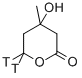 MEVALONOLACTONE, RS-, [5-3H] Struktur
