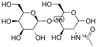 N-(ACETYL-1-14C)-LACTOSAMINE Struktur