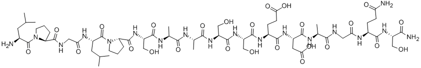 LEU-PRO-GLY-LEU-PRO-SER-ALA-ALA-SER-SER-GLU-ASP-ALA-GLY-GLN-SER-NH2 结构式