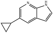 5-环丙基-1H-吡咯并[2,3-B]吡啶, 1254567-75-3, 结构式