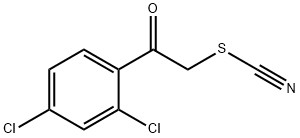 チオシアン酸2-(2,4-ジクロロフェニル)-2-オキソエチル 化学構造式