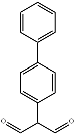 2-(4-フェニルフェニル)マロンジアルデヒド 化学構造式