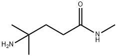 4-アミノ-N,4-ジメチルペンタンアミド HYDROCHLORIDE 化学構造式