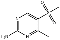 4-メチル-5-(メチルスルホニル)-2-ピリミジンアミン 化学構造式