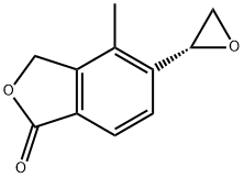 (R)-4-甲基-5-(环氧乙烷-2-基)异苯并呋喃-1(3H)-酮, 1255206-70-2, 结构式