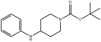 4-アニリノテトラヒドロ-1(2H)-ピリジンカルボン酸TERT-ブチル 化学構造式