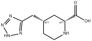 (2R,4S)-4-(2H-tetrazol-5-ylmethyl)piperidine-2-carboxylic acid Structure