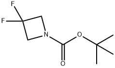 1-Azetidinecarboxylic acid, 3,3-difluoro-, 1,1-dimethylethyl ester Structure