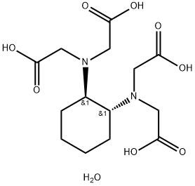 反式-1,2-环己二胺四乙酸 结构式