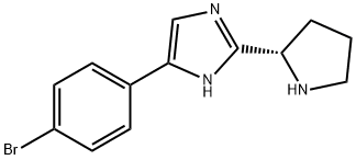 (S)-2-(4-溴苯基)-2-(吡咯烷-2-基)-1H-咪唑,1255936-24-3,结构式
