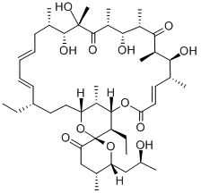 44-ホモオリゴマイシンB 化学構造式