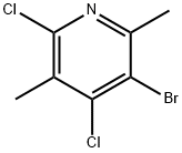 3-broMo-4,6-dichloro-2,5-diMethylpyridine Struktur