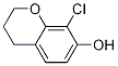 2H-1-Benzopyran-7-ol, 8-chloro-3,4-dihydro- Structure