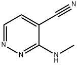3-(甲氨基)哒嗪-4-甲腈, 1256268-95-7, 结构式