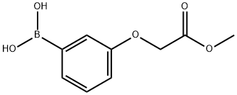(3-(2-甲氧基-2-氧代乙氧基)苯基)硼酸, 1256355-55-1, 结构式