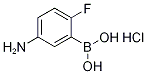 5-Amino-2-fluorophenylboronic acid, HCl Structure
