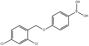 4-(2,4-二氯苯基甲氧基)苯硼酸, 1256355-75-5, 结构式