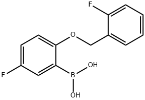 5-Fluoro-2-(2-fluorophenylMethoxy)phenylboronic acid Struktur