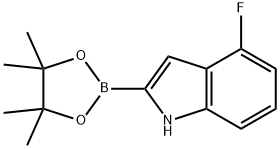 4-Fluoroindole-2-boronic acid pinacol ester Struktur