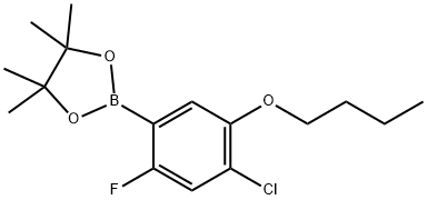 2-(5-Butoxy-4-chloro-2-fluorophenyl)-4,4,5,5-tetraMethyl-1,3,2-dioxaborolane Structure