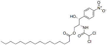 Palmitic acid, DL-threo-2-(2,2-dichloroacetamido)-3-hydroxy-3-(p-nitrophenyl)propyl ester (6CI) Structure