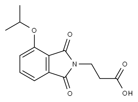 3-(4-isopropoxy-1,3-dioxoisoindolin-2-yl)propanoic acid Structure