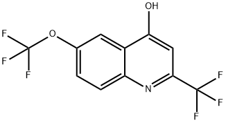 4-HYDROXY-6-(TRIFLUOROMETHOXY)-2-(TRIFLUOROMETHYL)QUINOLINE Structure