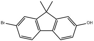 7-BroMo-9,9-diMethyl-2-fluorenol 化学構造式