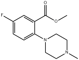 2-(4-甲基哌嗪-1-基)-5-氟苯甲酸甲酯