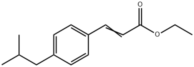 Ethyl 3-(4-Isobutylphenyl)acrylate Structure