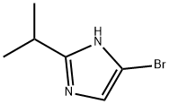 5-ブロモ-2-イソプロピル-1H-イミダゾール 化学構造式