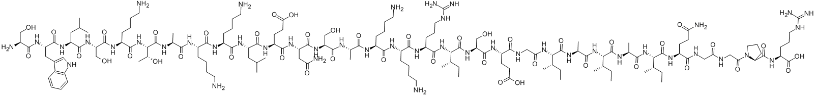 抗菌肽P1, 125667-96-1, 结构式