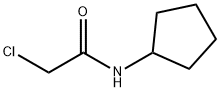 2-クロロ-N-シクロペンチルアセトアミド 化学構造式