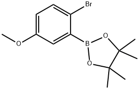2-Bromo-5-methoxyphenylboronic acid pinacol ester Structure