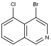 5-Bromo-3-chloroisoquinoline Structure