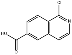 1-氯异喹啉-6-羧酸, 1256787-42-4, 结构式