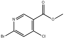 Methyl 6-broMo-4-chloronicotinate Structure