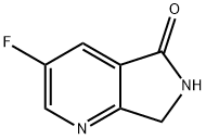 3-fluoro-6,7-dihydro-5H-pyrrolo[3,4-b]pyridin-5-one Struktur