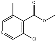 4-Pyridinecarboxylic acid, 3-chloro-5-Methyl-, Methyl ester Structure