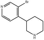 3-broMo-4-(piperidin-3-yl)pyridine Struktur