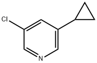 3-氯-5-环丙基吡啶, 1256803-11-8, 结构式